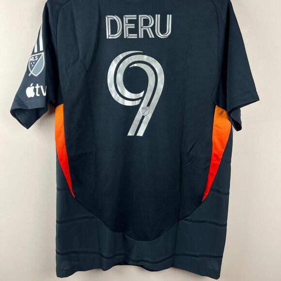 San Diego FC Deru #9 MLS 2025 Adidas Authentic Home Jersey Men’s L Navy Blue - Picture 3 of 11